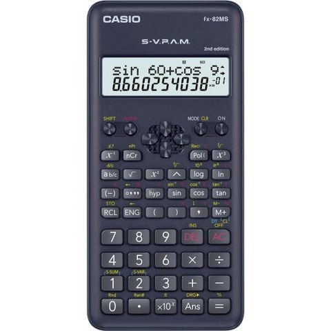 Calculadora Científica 240 Funções FX-82MS-2-S4-DH Preta CAS