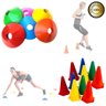 Kit 20 Itens para Treino Funcional e Agilidade -cone e Prato - 1