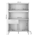 Ver imagem 3 de Armário de Cozinha Life 120cm 6 Portas e 1 Gaveta
