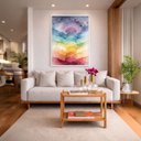 Ver imagem 3 de Quadro Canvas 7 Chakras Decorativo 40x30cm Mold Branca