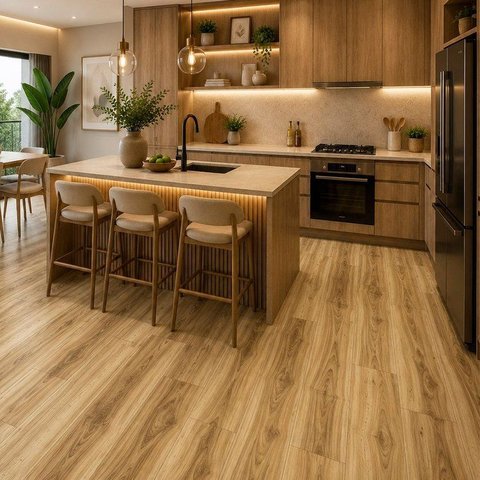 Piso Vinílico Colado Régua Cities 2mm Casa Grassi Napolés