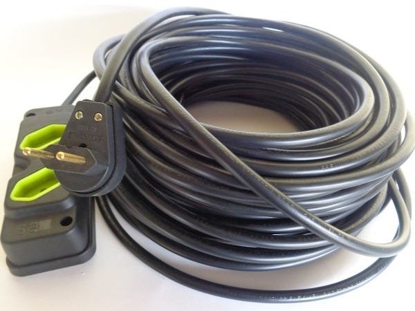 Extensão Elétrica 20 metros cabo pp 2x2,5mm profissional - 2