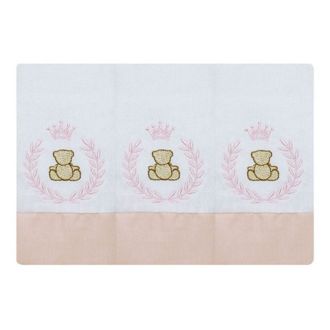 Jogo de Fralda de Boca - Thed:thed Rosa