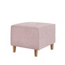 Kit Amamentação Poltrona + Puff + Almofada Julia Suede Rosa Bebe Inova Decorações - 5
