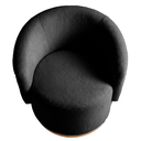 Ver mais imagens de Kit 02 Poltrona Decorativa Orgânica Espanha para Sala Bouclê:preto