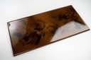Ver imagem 3 de Kit Porcelanato Liquido Metálico Cobre Flamejante / Marrom Escuro AG por M² Resinas ag Kit Porcelana