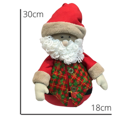 Papai Noel Natalino Atesanal 30cm:Papai Noel Vermelho 30cm - 2
