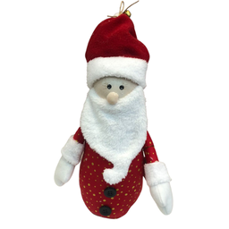 Papai Noel Natalino Atesanal 30cm:Papai Noel Vermelho 30cm - 7