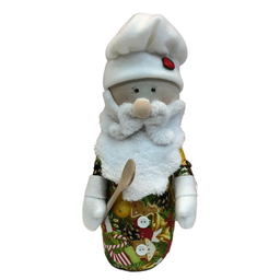Papai Noel Natalino Atesanal 30cm:Papai Noel Vermelho 30cm - 10