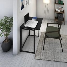 Mesa Escrivaninha Dobrável Estudo Escritório Home Office Notebook Estilo Industrial - 5