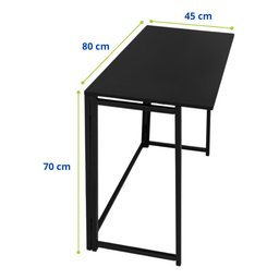 Mesa Escrivaninha Dobrável Estudo Escritório Home Office Notebook Estilo Industrial - 3