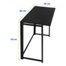 Mesa Escrivaninha Dobrável Estudo Escritório Home Office Notebook Estilo Industrial - 3