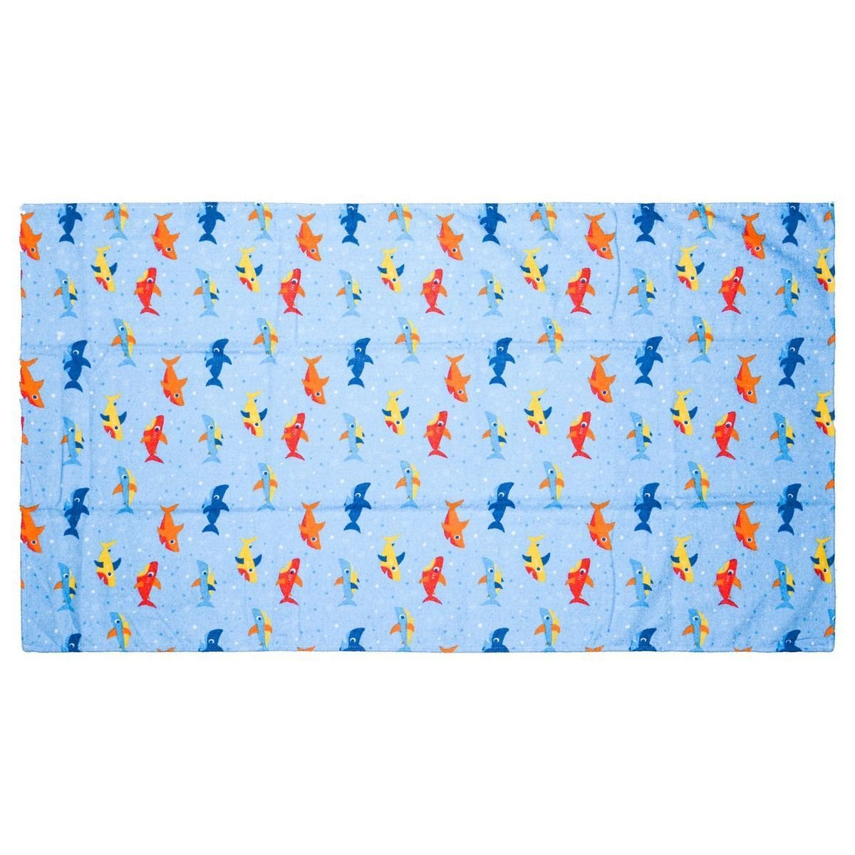 Toalha de Banho Infantil Kids 70 Cm X 1,20 Felpa Aveludada: Tubarão - 2