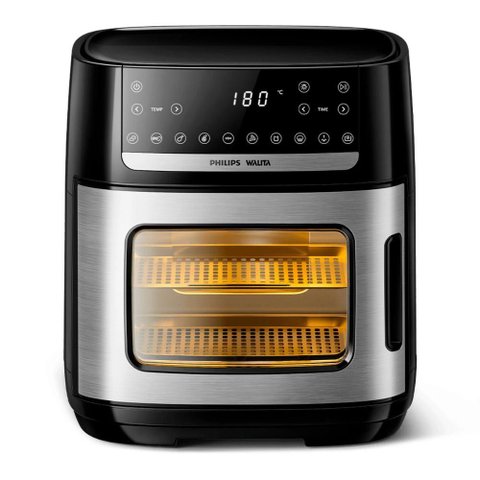 Fritadeira Airfryer Philips Walita Ai551 - 127v - 12 Litros - 1600w - Dois Andares - Prata