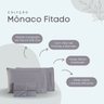 Jogo de Cama Lençol Mônaco Fitado com Fronhas King 04 Peças - Tecido Listrado Percal 300 Fios Acetin - 4