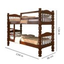 Ver imagem 3 de Beliche Madeira Maciça Palmo - Castanho