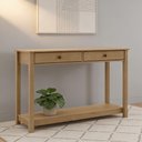 Ver imagem 1 de Aparador Madeira Maciça para Sala 2 Gavetas 120cm Ethos F06 Freijó - Lyam Decor
