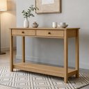 Ver imagem 4 de Aparador Madeira Maciça para Sala 2 Gavetas 120cm Ethos F06 Freijó - Lyam Decor