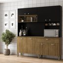 Ver imagem 1 de Kit Cozinha Armários e Portas Core Freijó Nero