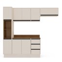 Ver imagem 2 de Cozinha Compacta 4 Peças 250048 com Tampo Koya Creme Politorno Móveis