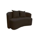 Ver imagem 5 de Sofá Decorativo Montreal 180cm Orgânico Suede Marrom