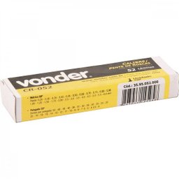 Cálibre/pente de rosca com 52 lâminas CR 052 Vonder - 2