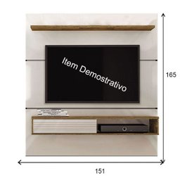 Painel Suspenso Alabama - Creme/Tronco Ripado - 3 Painel Suspenso Alabama - Creme/Tronco Ripado - 3