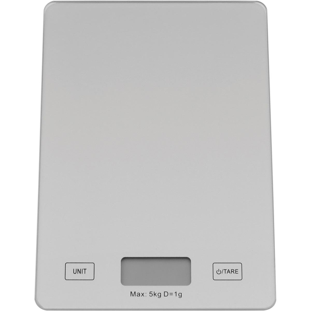 SCALE BALANÇA DIGITAL 2x15x22cm 5Kg VIDRO CINZA