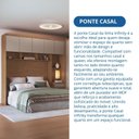 Ver imagem 6 de Módulo Ponte Casal Queen 6 Portas 1 Gaveta Infinity Marrom/Cedro/Duna