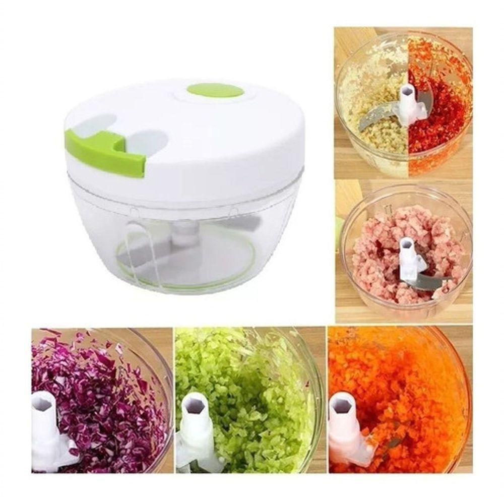 Triturador Cortador Alho Cebola Processador Alimentos Manual ...