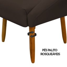 Kit 2 Poltronas Decorativa para Sala Recepção Manicure Consultório Stella Suede - 9