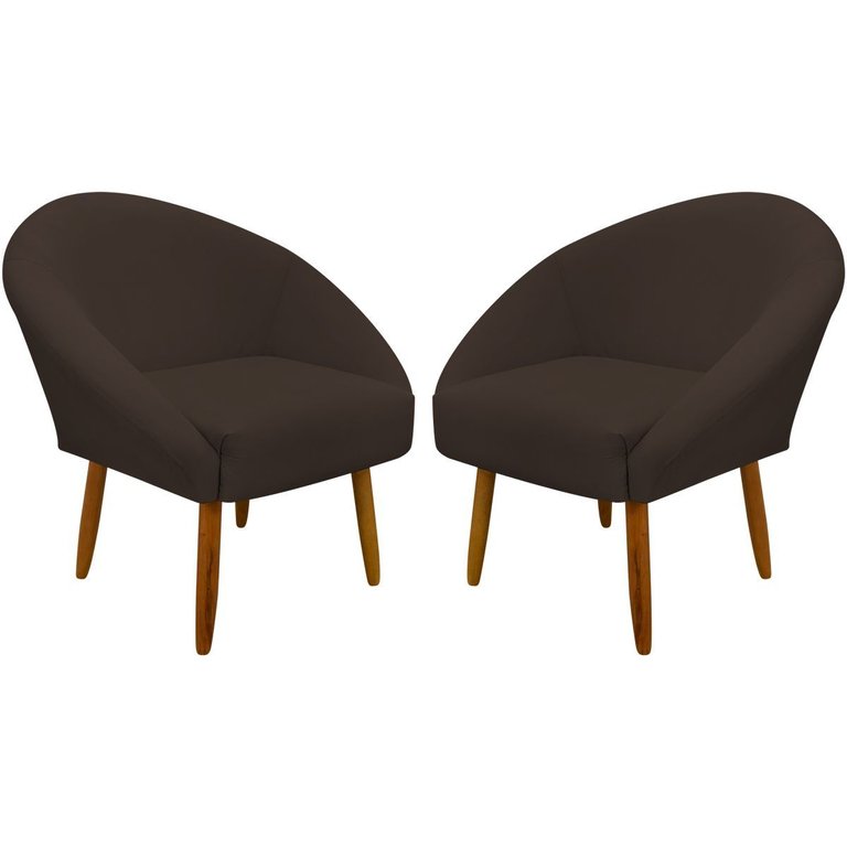 Kit 2 Poltronas Decorativa para Sala Recepção Manicure Consultório Stella Suede Kit 2 Poltronas Decorativa para Sala Recepção Manicure Consultório Stella Suede