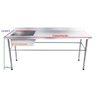 Bancada / Mesa Pia Em Aço Inox com Uma Cuba (50x40x25) A Esquerda (170x70x85) - 2