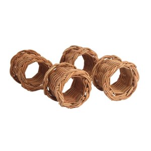 Kit Argola Fibra Natural com 4 Unidades - A\casa