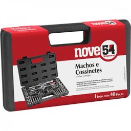 Jogo de machos e cossinetes com 40 peças Nove54 - 9