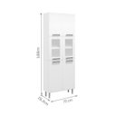 Ver imagem 3 de Paneleiro Duplo Aço 6 Portas 2 Portas de Vidro Múltipla Bertolini