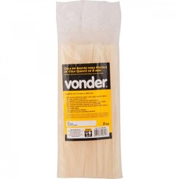 Cola em bastão para pistola de cola quente de 8 mm x 280 mm com 1 kg Vonder - 2