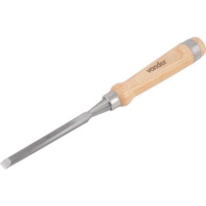 Formão Chanfrado com Cabo em Madeira 3/8" Vonder