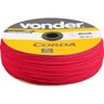 Corda multifilamento trançada 5 mm x 250 m vermelha em carretel Vonder - 1