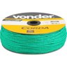 Corda multifilamento trançada 4 mm x 360 m verde em carretel Vonder - 1
