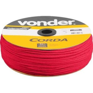 Corda multifilamento trançada 3 mm x 625 m verde em carretel Vonder