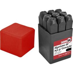 Algarismo de aço para gravação 10 mm Nove54 - 1