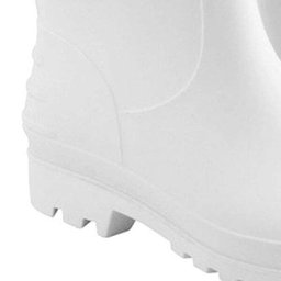 Bota de PVC branca cano médio sem forro 37/38 Nove54 - 2