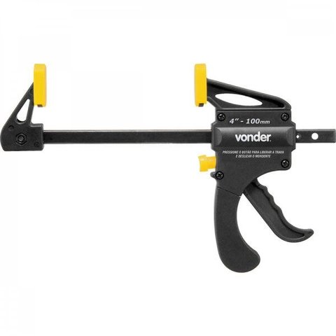 Grampo tipo sargento de aperto rápido 4" GA 304 Vonder