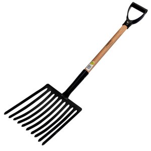 Forcado para Cascalho com 10 Dentes e Cabo de Madeira 71 Cm - Tramontina 77128504