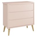 Ver imagem 4 de Quarto de Bebê Theo 2 Portas Rosa com Pés Madeira Natural – Reller