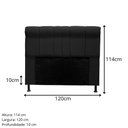 Ver imagem 3 de Cabeceira Madri 120 cm Suede Cinza