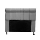 Ver imagem 1 de Cabeceira Madri 120 cm Suede Cinza