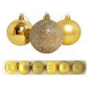 Ver imagem 4 de Conjunto 12 Bolas de Natal Dourado Tradicional Misto Glitter, Brilho e Fosca 6cm Prime
