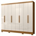 Ver imagem 1 de Guarda Roupa Casal Diplomata 8 Portas Freijó Off White - Moval Freijó Off White